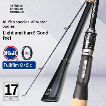 CHEERY Fuji O SIC Guide Ring Carbon Fishing Rod for Perch & Mandarin Fish Straight Handle Far-cast River Use Wholesale – Rod – view 3