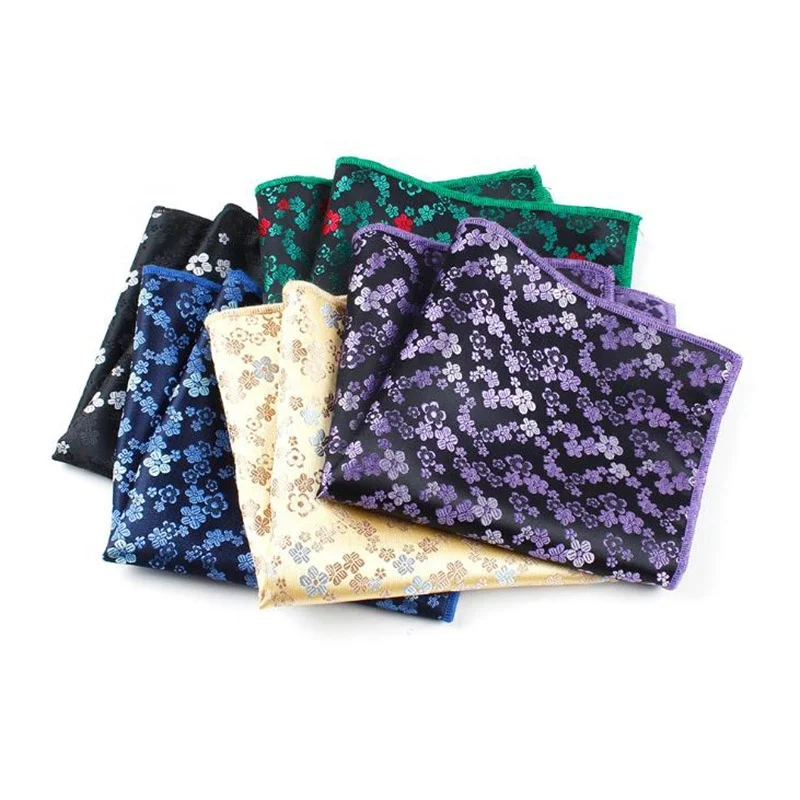 Деловые мужские квадраты из полиэстера с принтом