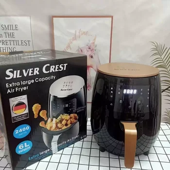 2023 Silver Crest Oil free baking kitchen 4.5L air fryer household electronic kitchenware electric deep fryers