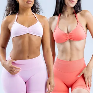 Durable Stitching Butt Lift Seamless Activewear Outdoor Daily Wear Trendy Yoga Set High Waisted Running Sportswear Yoga Set