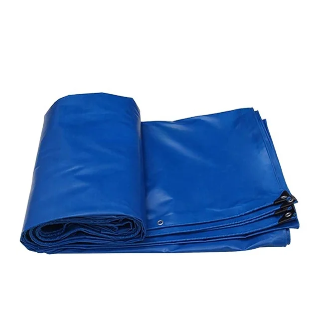 1000DKnife Coated PVC Tarpaulin Heavy Duty Tarpaulin Rolls Tent Fabric Woven Plain Custom Size for Seamless Waterproof