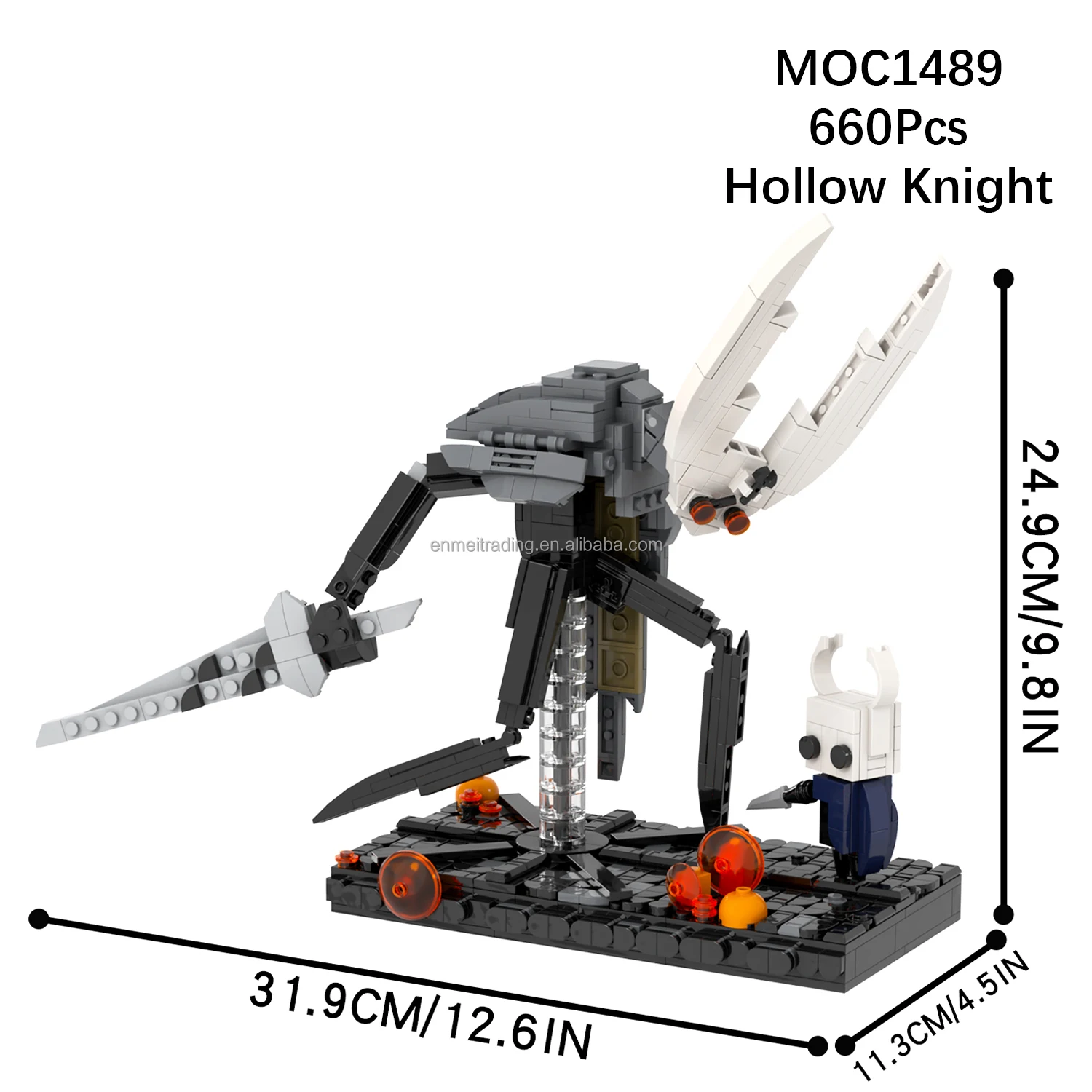 Anime Hollow Knight Building Sets MOC Brick Action Figs Diy Building Blocks Sets Model Toys for Kid MOC1489