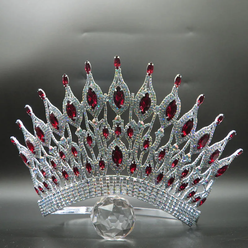 Customize Your Crown: Big Size AB Stones Pageant Tiara