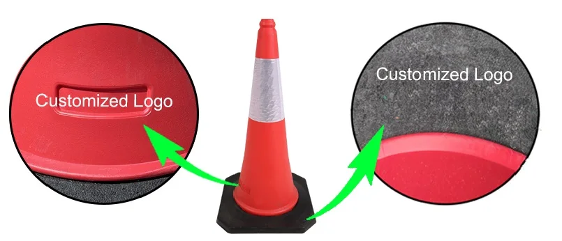 75cm low price traffic safety cones with reflective collars durable rubber red construction cones for home road parking use-4