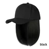 Casquette noire + cheveux noirs