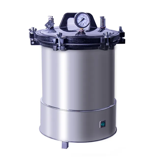 18l portable the best industrial small barrel lab electric heat  medical steam sterilizer autoclave