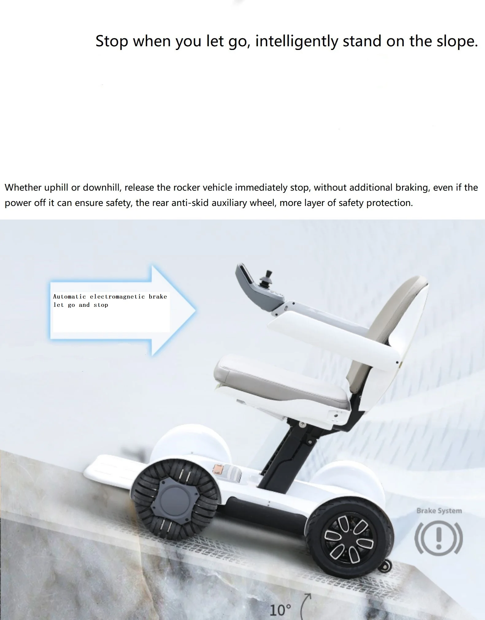 Mecanum Universal Wheel Handicapped Wheelchair Automatic Folding