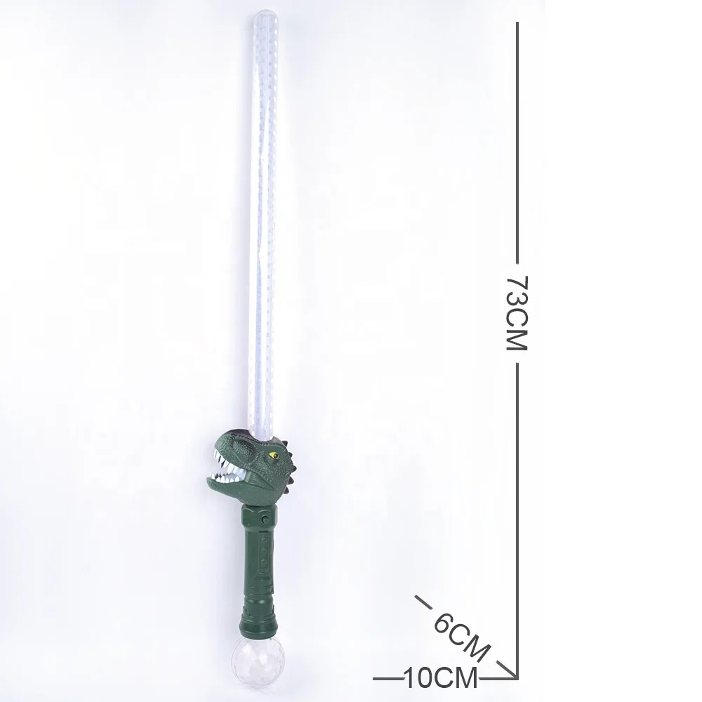 
 Товары для вечеринок, светящаяся палочка, меч динозавра, игрушки, мигающий светодиодный меч с призменным шариком  