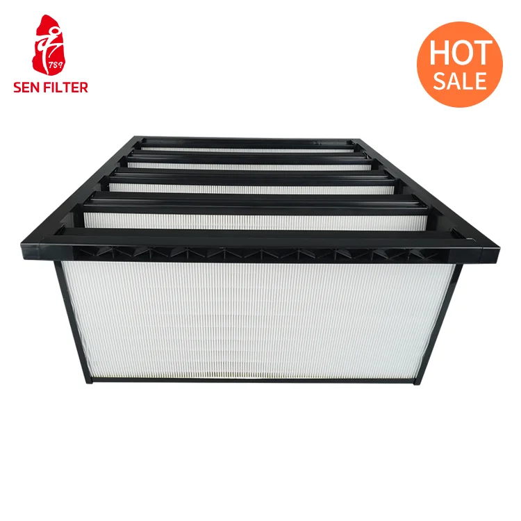 Air Cleaner Plastic Clean Room Hepa Filter Machine H14 Grade for Manufacturing Construction Industries Air Filter Making Machine