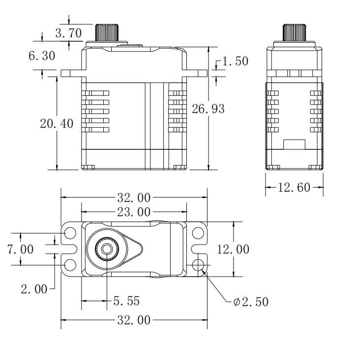 Yantrs 13g Brushless Rc Micro Servo Hv 12kg Programmable Reliable Super