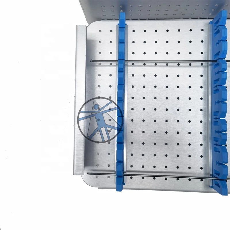 Surgical Instruments Aluminum Alloy Sterilization Box for Transforaminal Endoscope Instrument