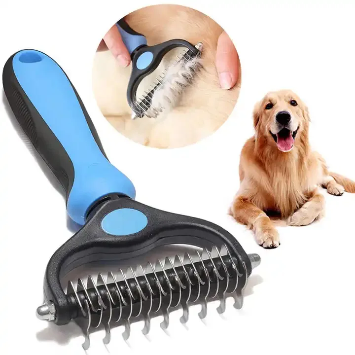 Pet Deshedding Brush Small Animal Bathing Product Plastic Knot