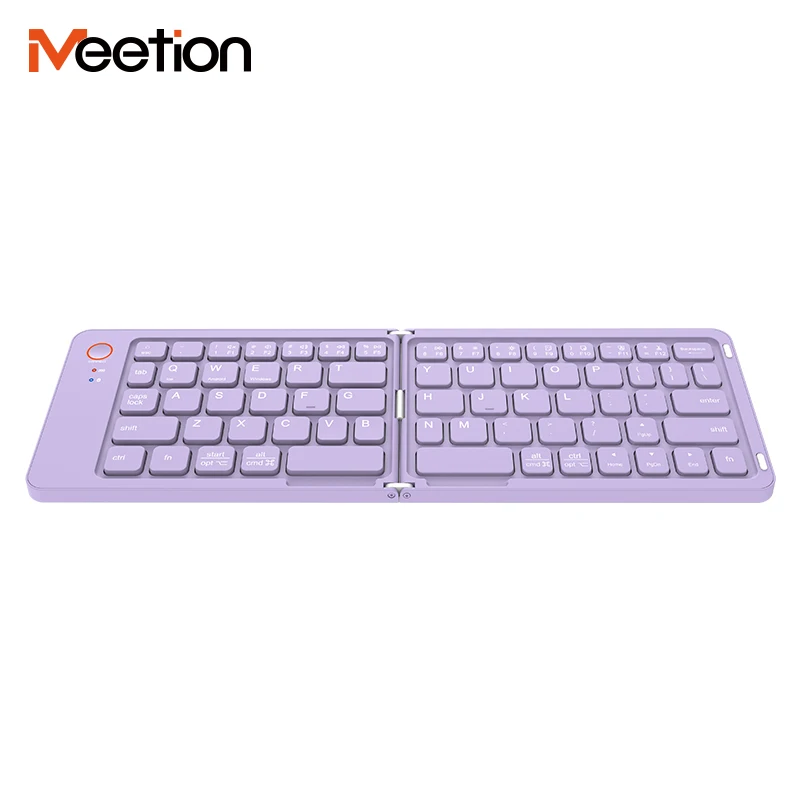MEETION BTK001 Mini Folding Bluetooth Keyboard Slim Scissor Switch Multi-System BT Wireless Foldable Keyboard New Product