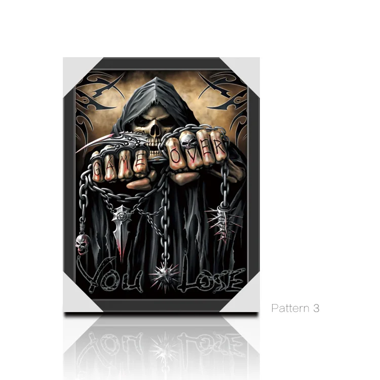 Game Over Grim Reaper Skeleton 3D