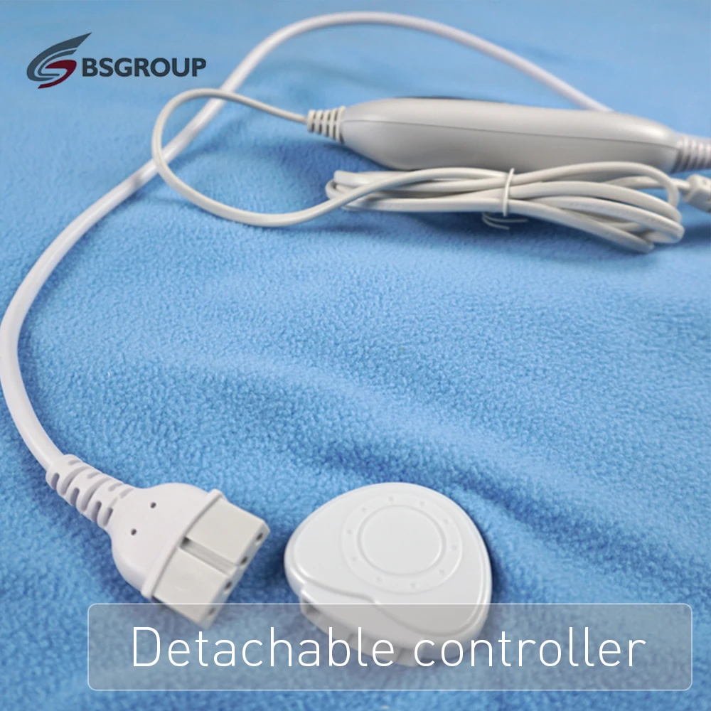 Competitive  Home Heater Fast Heating Electric Underblanket  Super Polar Fleece Heated Blanket with Elastic Cord