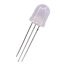 Hinchytek Bi-Color 10mm round Head LED Lamp Red Yellow Green Diode with Diffused Lens through Hole Product