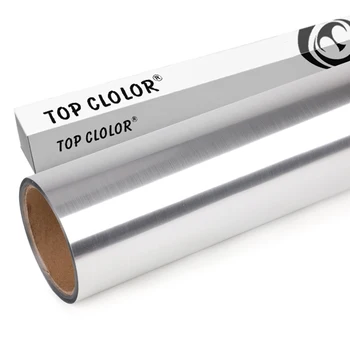 Sprayable Brushed Silver Advertising Glass Decorative Stickers Sprayable Color Cut Vinyl