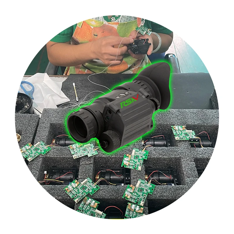 ロシア製PVS-14 ホワイト・グリーン燐夜間視力モニキュラー 40°視野