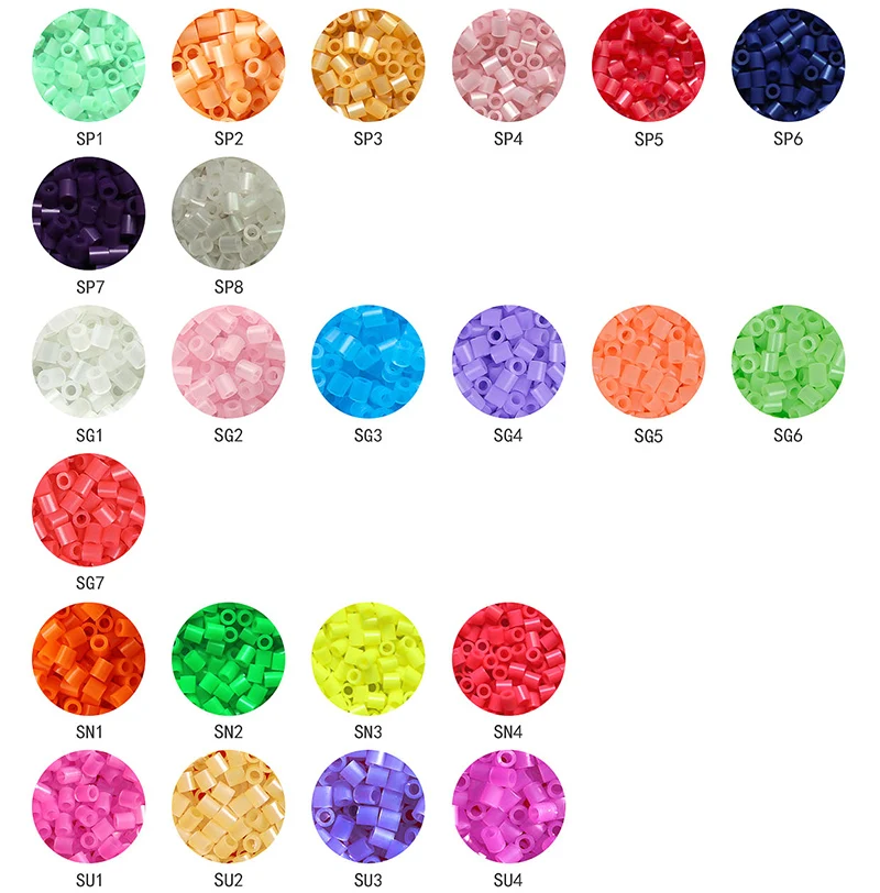 2021 New Arrive Artkal Beads Beads Hama 206 Colors Plastic Perler Beads ...