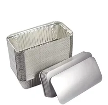 Super quality Restaurant Bakery fast food takeout rectangular aluminum disposable container