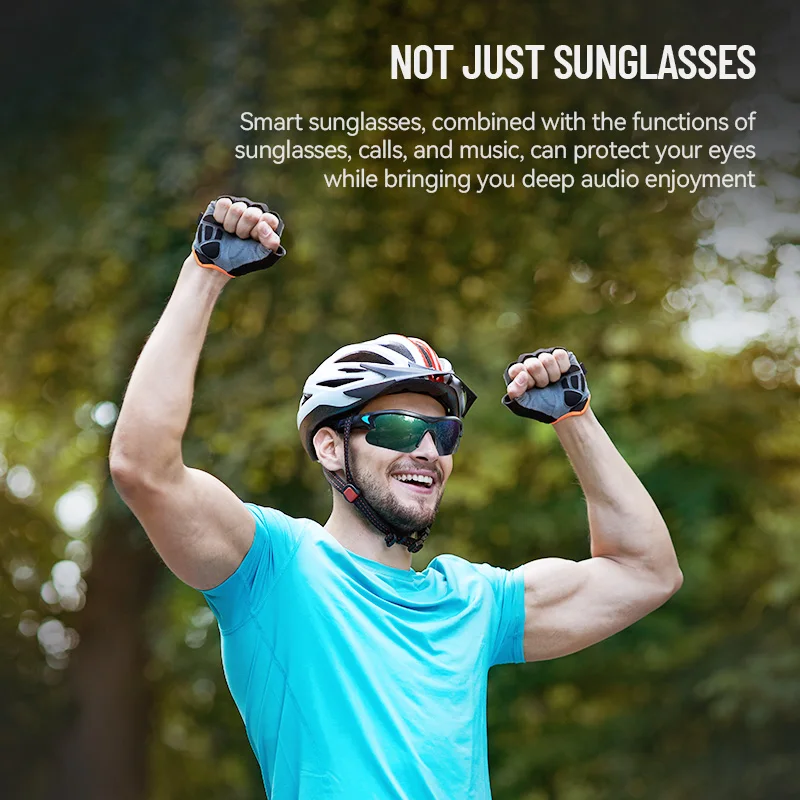 High Quality Wireless Bluetooth Smart Audio Headphone Sunglasses With Mic Polarized Lens for Calling Listening
