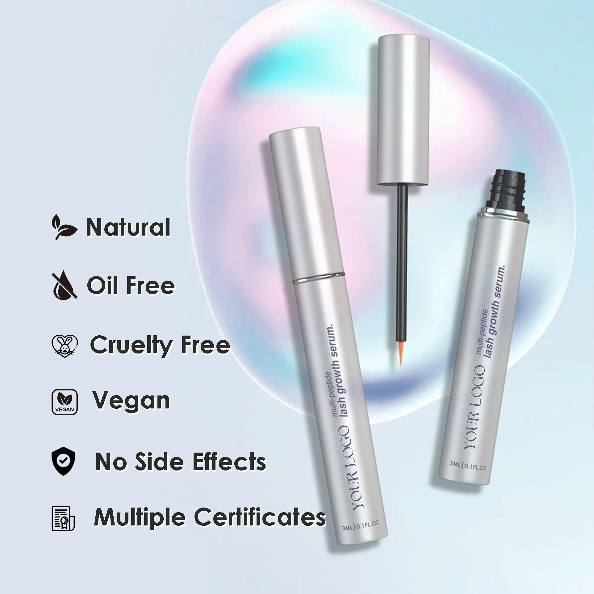 New Design Biotin Lash Growth Serum Liquid Effective Lengthening