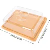 Large square butter box (lid with handle) 27.5*21.8*7.3cm