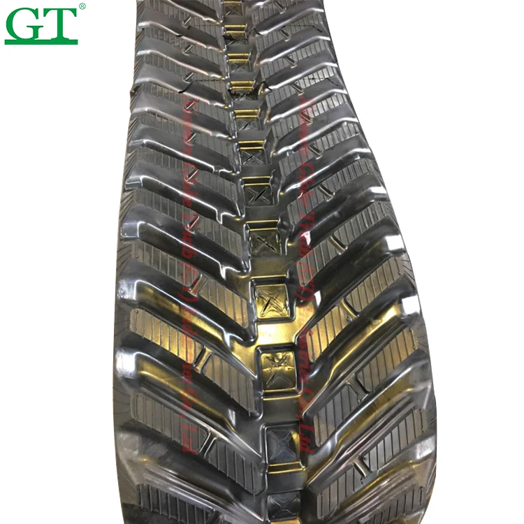 Rubber Track Undercarriage System Excavator Tracks Pads Skid Steel Running Kits Small Vehicle Tractor Harvester Sprocket