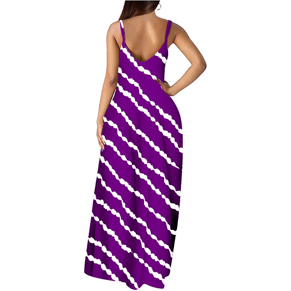 Modest COTTON Maxi Dresses 2021 Summer Tie Dye Stripe Maxi Dress With  Pockets Spaghetti Strap Long Dresses Women Maxi Casual 5XL| Alibaba.com