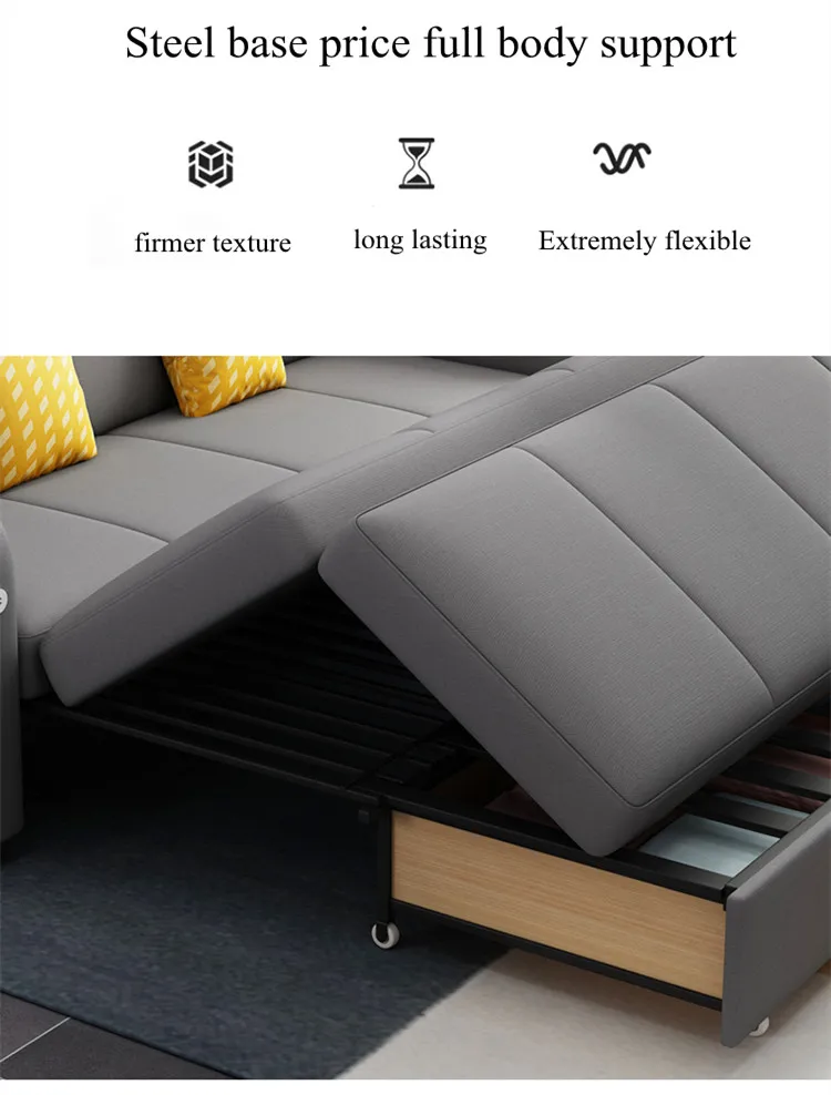 Space Saving Multipurpose Living Room Set Furniture Modern Fabric