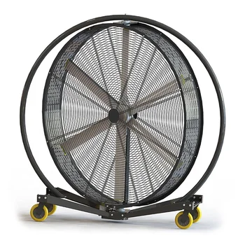 220V High Quality Electric Mobile HVLS Ventilation Fan 74-Inch Swingable Aluminum Blades Free Standing Mounting Direct Factories