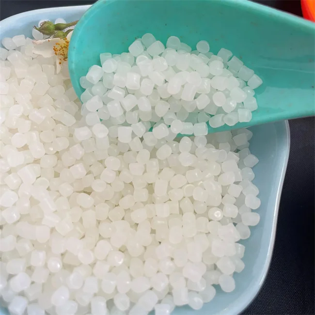 Высокое качество HDPE Полиэтилен высокой плотности гранулы белый прозрачный фильм класс применения
