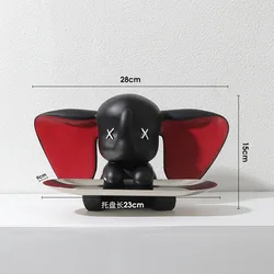 Лидер продаж 2023 Креативные украшения из смолы для хранения ключей в гостиной Дамбо