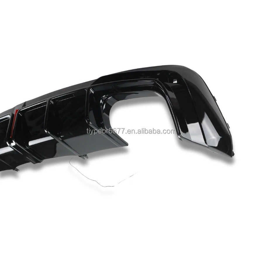 product tiypeor car body kits for audi a4l 2020   2023 car rear bumper diffuser with led light spoiler splitter back lip tuning-6