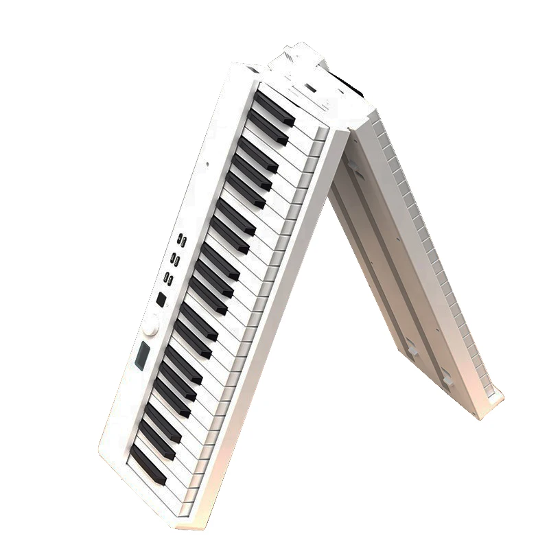 Konix 88 Keys Foldable Electric Piano Keyboard Portable Digital Piano Touch Sensitive Keys Folding Piano with Battery