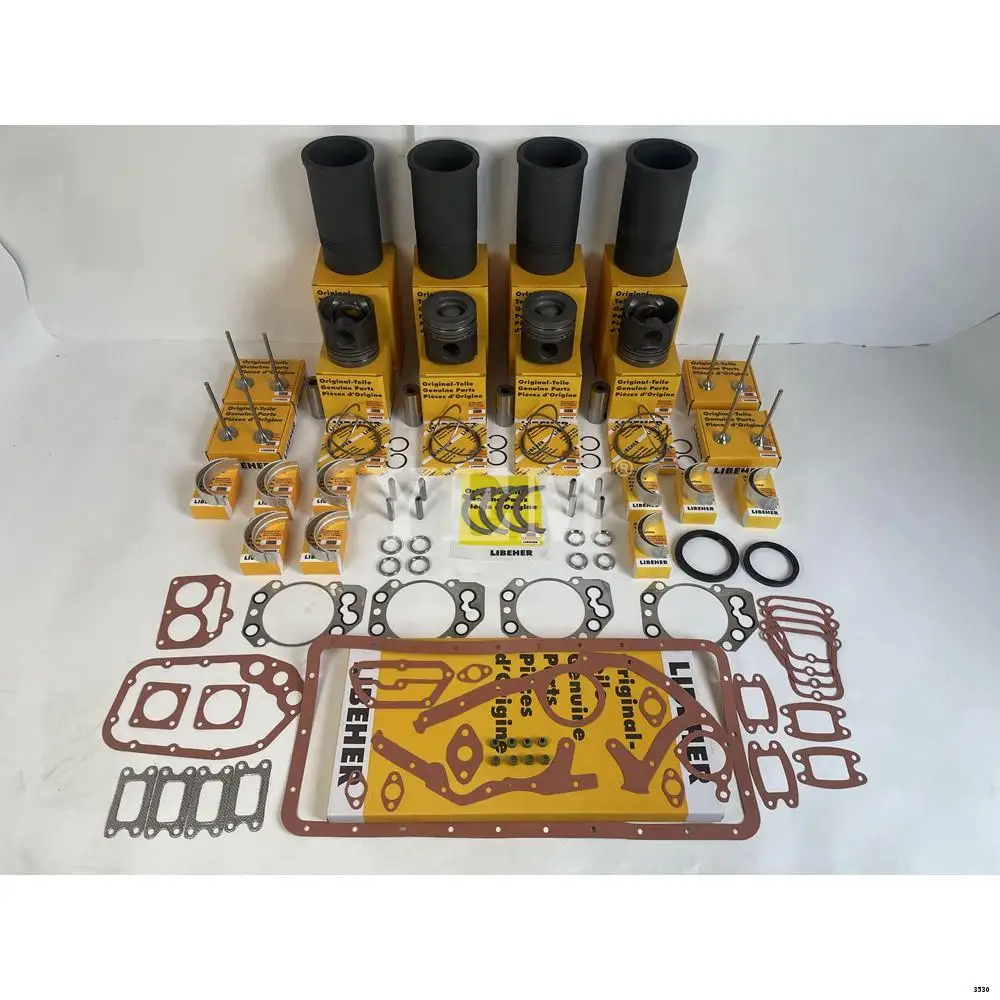 Extra Durable Overhaul Kit With Cylinder Gasket Piston Ring Liner Kit Bearings Valves Set For Liebherr R934B