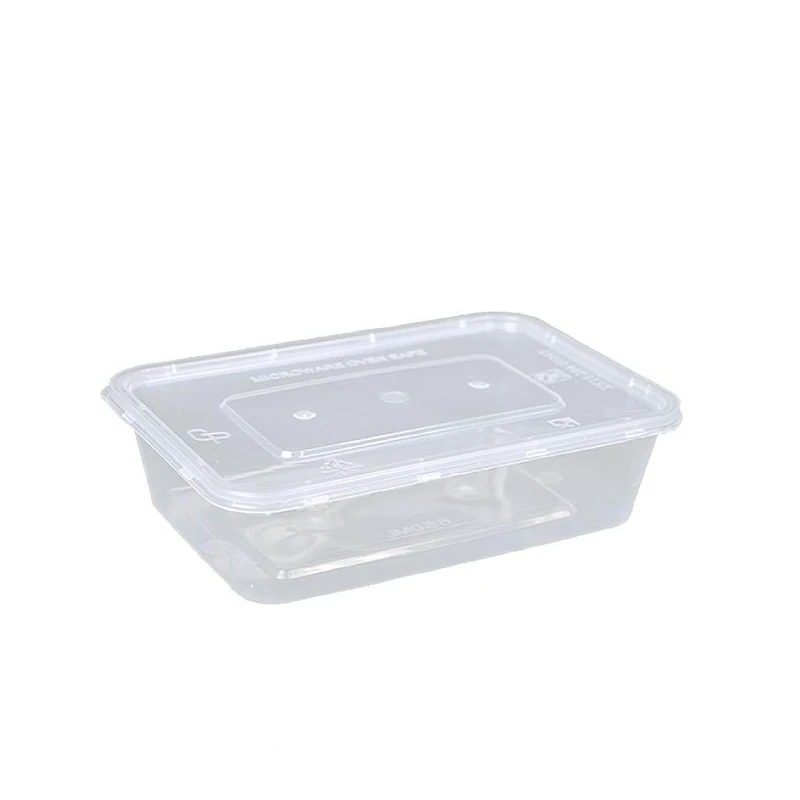 Buy Wholesale China 650ml Injection Plastic Packaging Rectangle Take Away  Disposable Plastic Container For Food & Disposable Plastic Container at USD  0.08