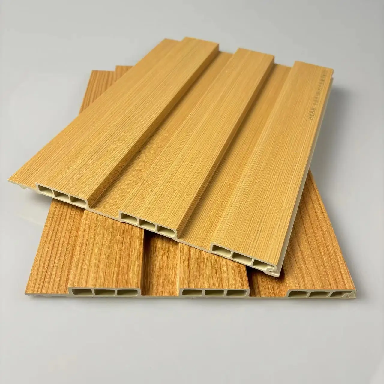 Indoor Fireproof Fluted Decor Pared Wpc Panel Composite Wall Decoration ...