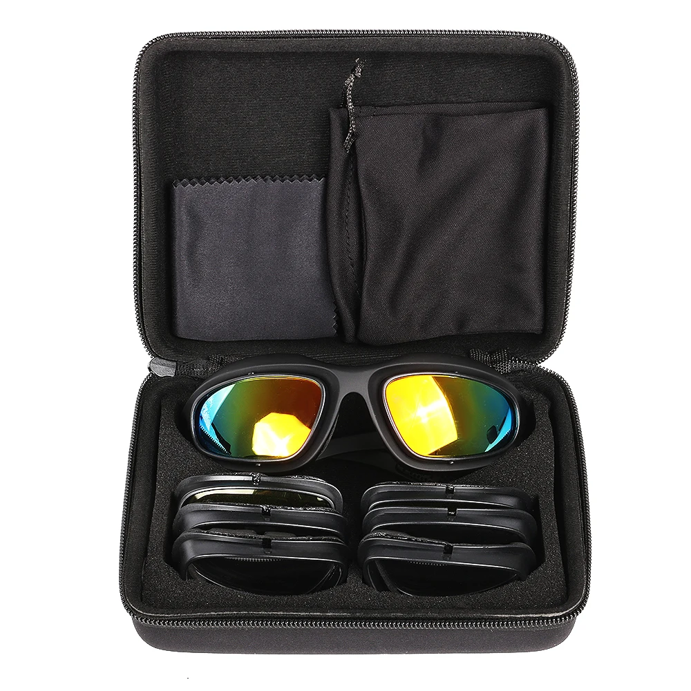 Polarized Sports Sunglasses with Interchangeable Lenses for