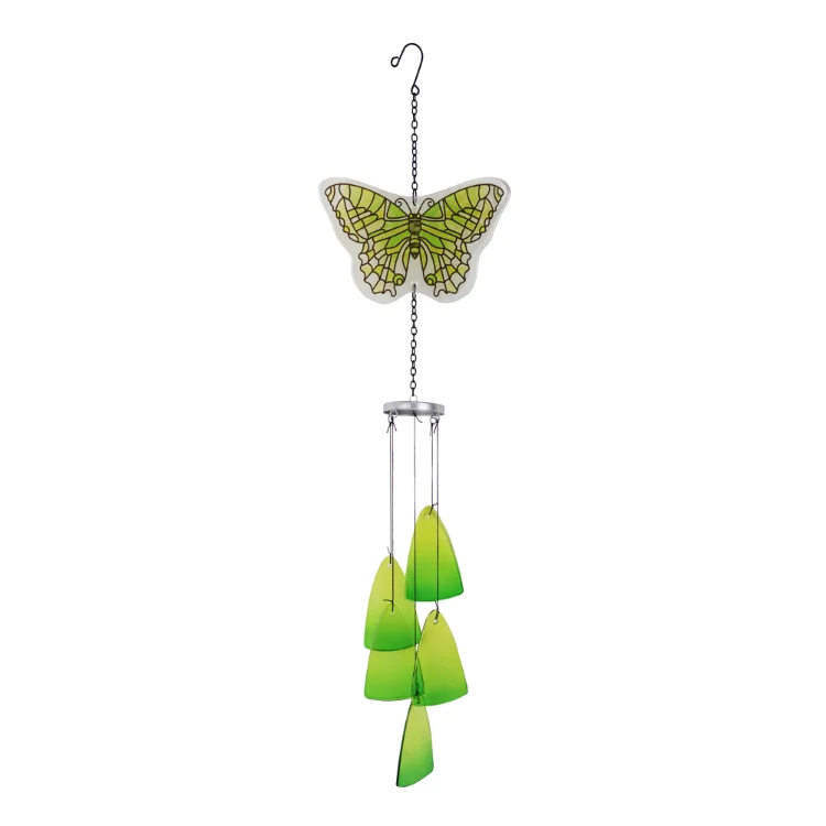 Lovely Creative Butterfly Art Wall  Pendant Green Butterfly Hanging Wind Chime 1