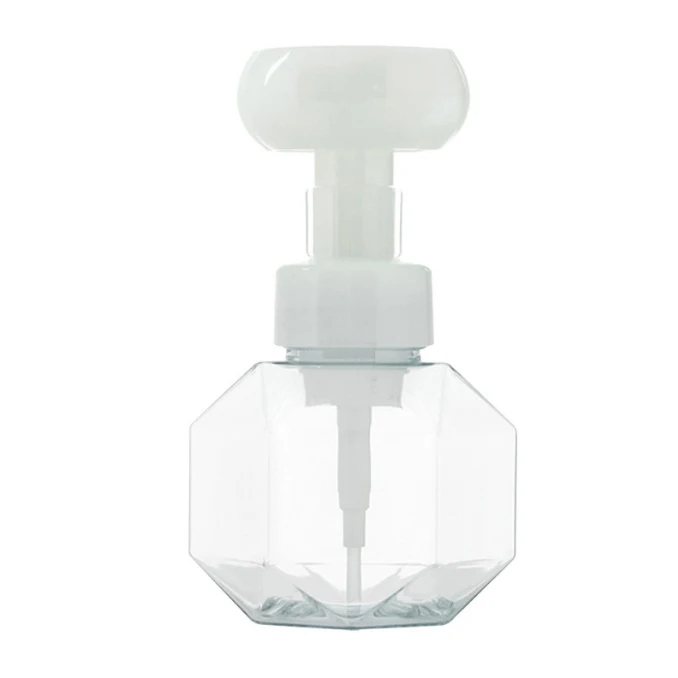 250ml botún scolb mhuice bubbling press téipé brúsilicon foam bottle botún folamh glas glas spála