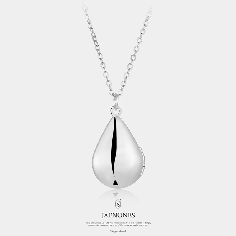 Custom Cheap Drop Photo Frame Sublimation Locket Necklace for Women