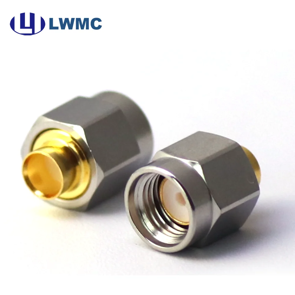 Connettore SMA maschio per saldatura su cavo .141