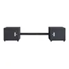 Black Storage Locker + Shoe Rack
