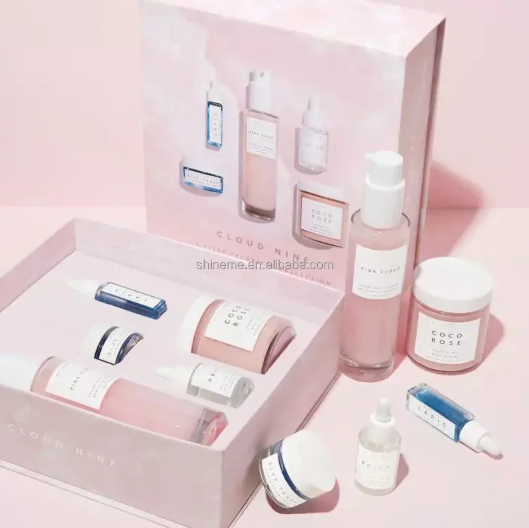 Multifunctional Anti Aging Cleansing & Smoothing Cleanser Toner Serum Face Cream Skin Care Set 