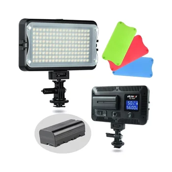 VILTROX VL-162T CRI95+ LED Video Light, Portable Camera Photo Light Panel Dimmable for DSLR Camera Camcorder with Battery