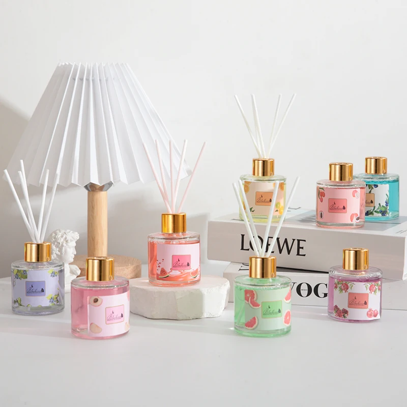 New Home Fragrance Fruit Scent Bathroom Car Home Decor Air Fresheners  With Essential Oil and Sticks