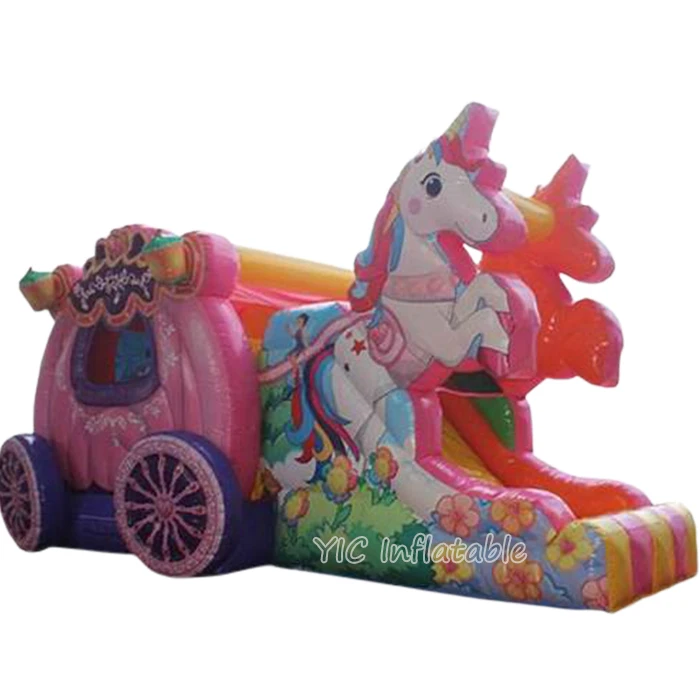 Cute Pink Balloon Castle Unicorn Outdoor Inflatable Bounce House Jump Castle Slide Bouncy Castle Amusement Park