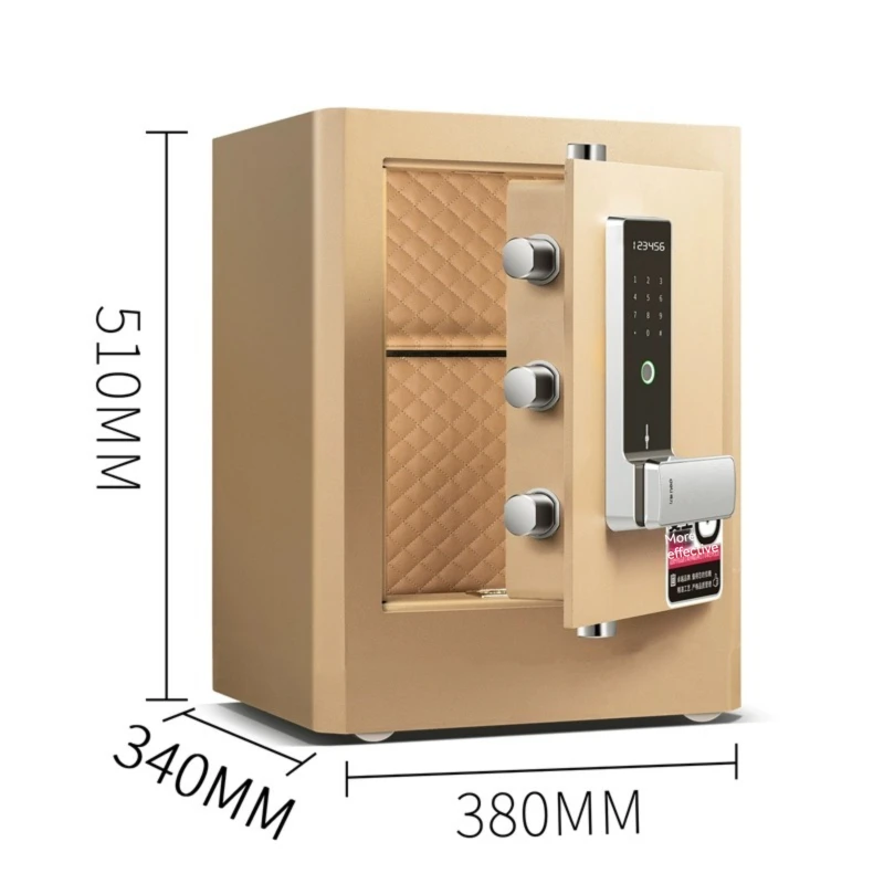 Deli 4115G High Quality Office Fingerprint Password Safe 3C Certified Home Anti-theft All-steel