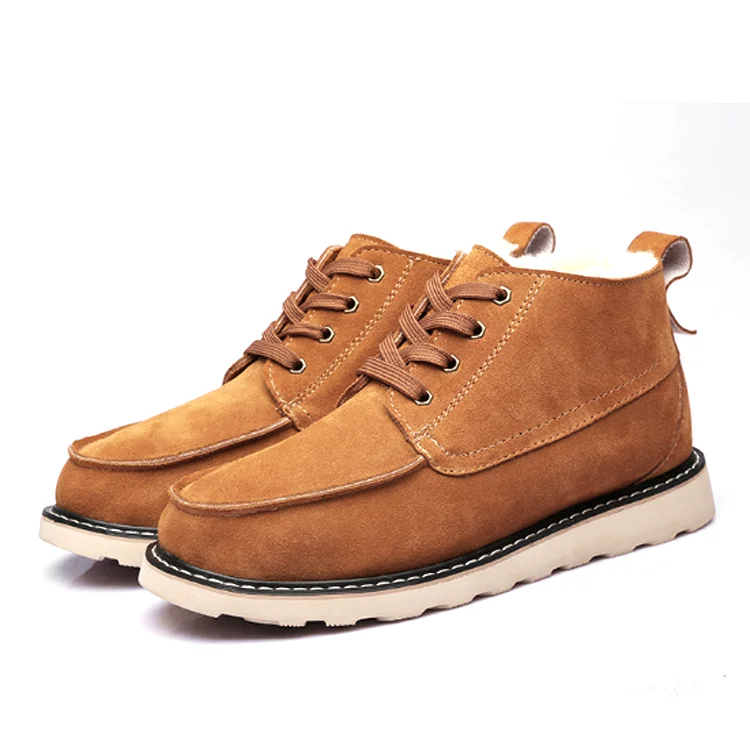 mens sheepskin ankle boots